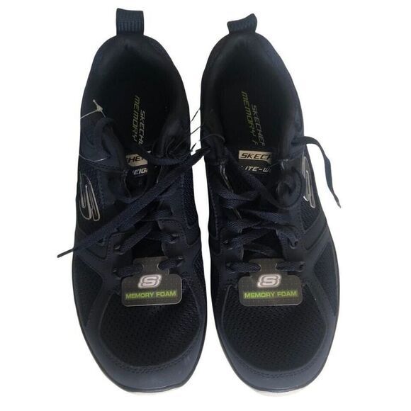 Skechers Lite-Weight Memory Foam Sneaker Unisex, Size 8.5 navy/white, brand‎ new - Picture 4 of 12